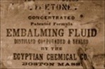 Sepia Embalming Fluid Label Fading